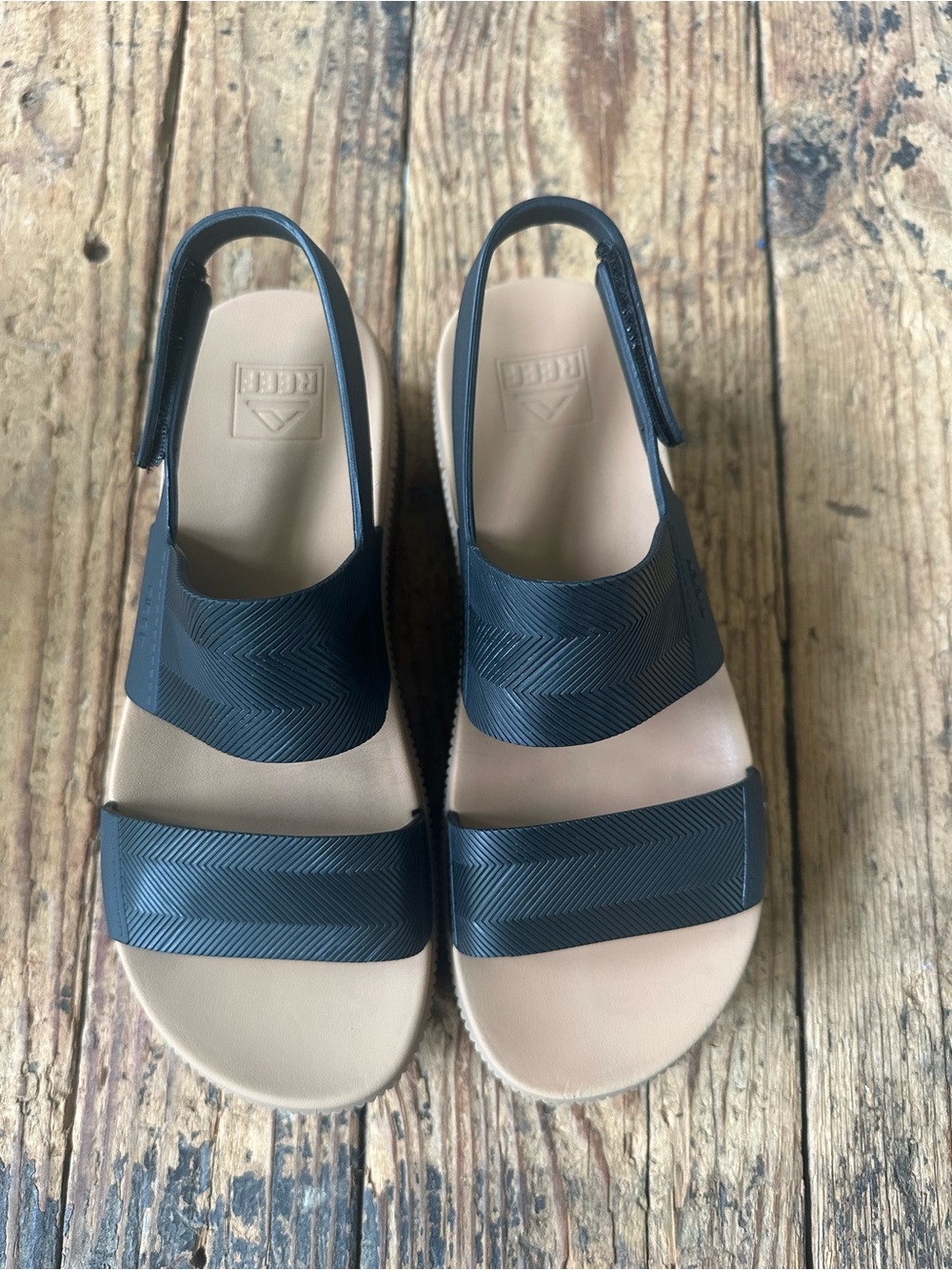 Women’s Black Reef Waterproof Slingback Sandals